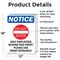 Signmission Only Employees Beyond OSHA Notice Sign, Aluminum, 12in W x 18in L, 2PK OS-2PACK-NS-A-1218-V-16994 - alternate 3